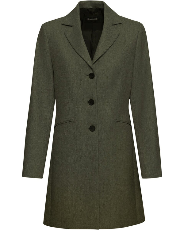 Highmoor Tweed frock coat (Olive-brown)