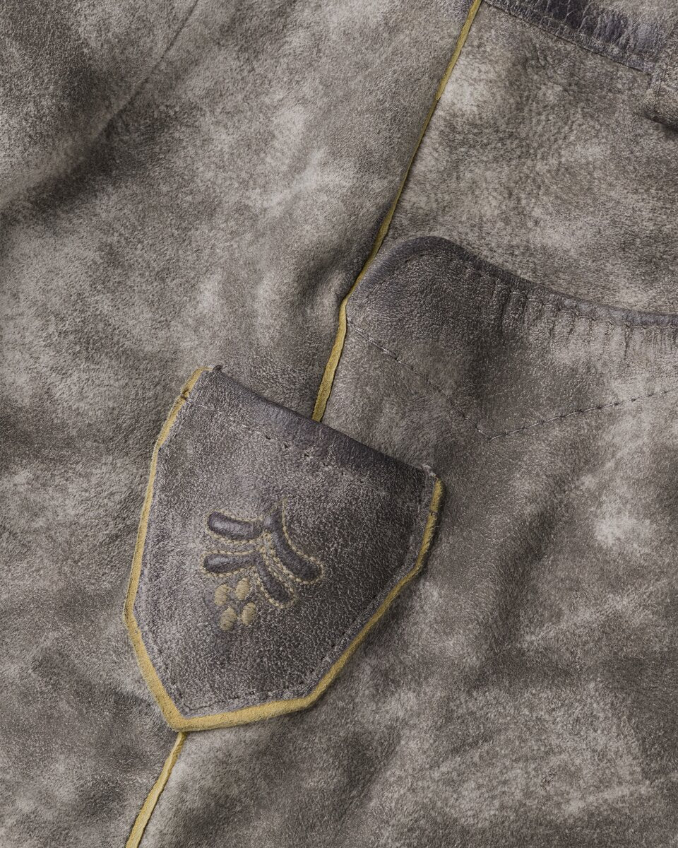 Luis Steindl Short leather pants (Stone/Gray)