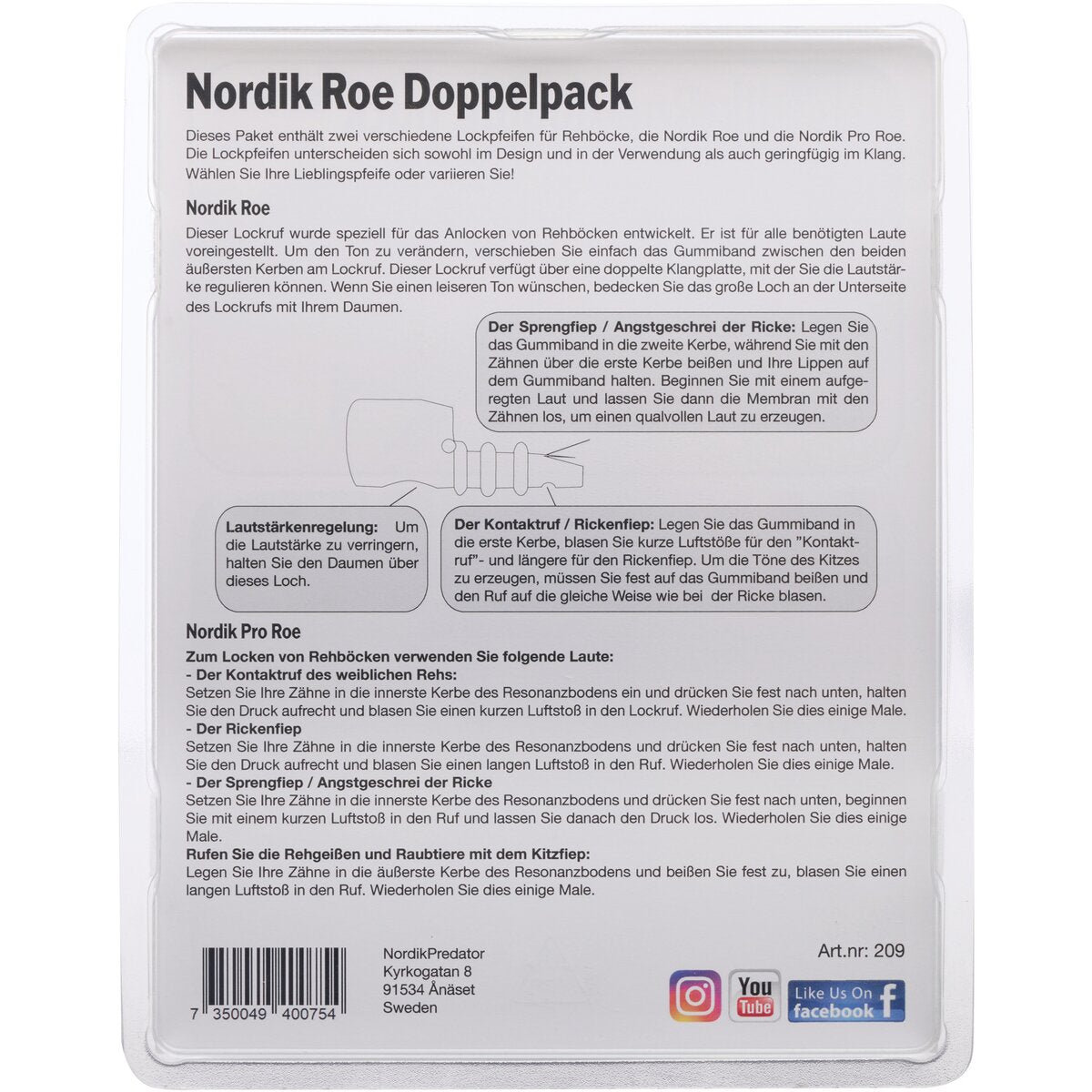 Nordik Loose Nordik Roe - set of 2