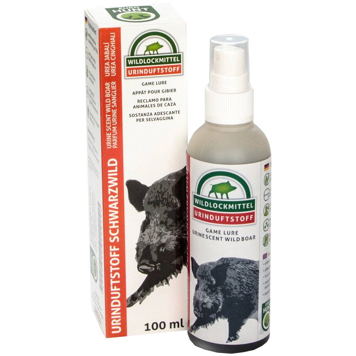 EUROHUNT Wild boar/roe deer urine scent (Wild boar urine) 0,1 l