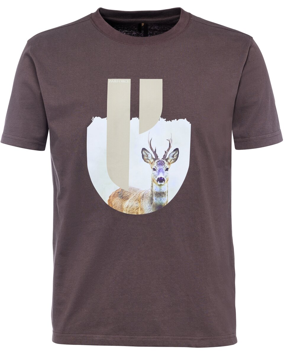 Parforce Double pack of T-shirts Boar+Buck (Olive/brown)