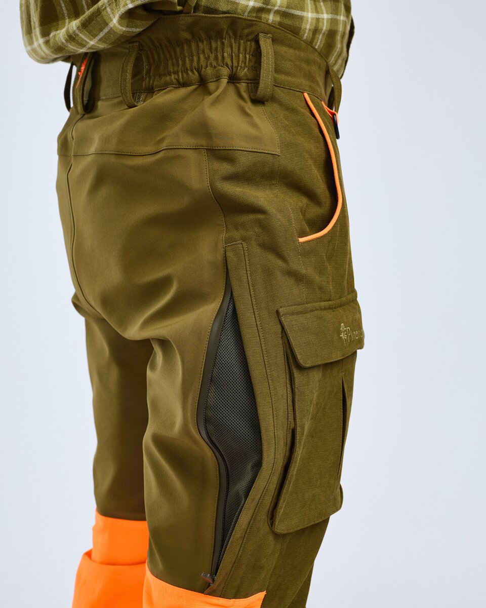 Pinewood Furudal Expert 2L hunting trousers (Olive Green/Orange)