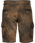 Reitmayer Short cargo leather pants (Brown)