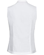 Reitmayer Sleeveless blouse with stand-up collar (White)