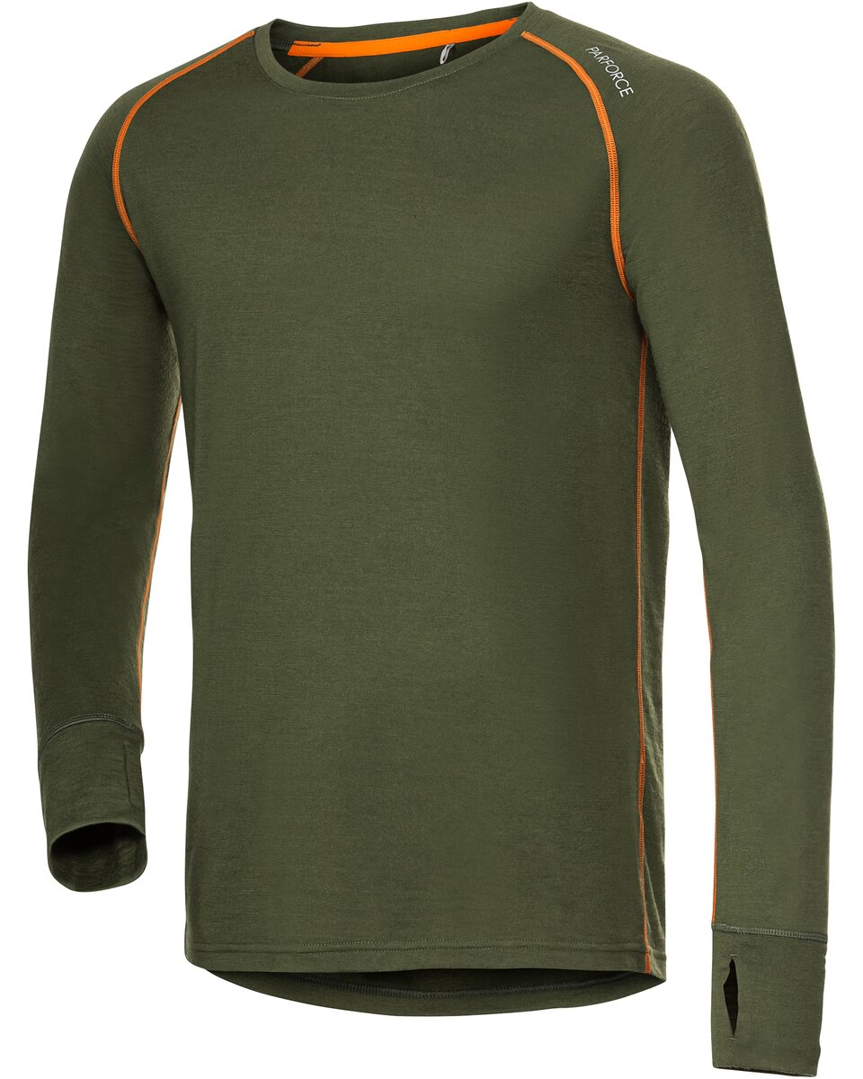 Parforce Base layer long sleeve merino mix (Olive)