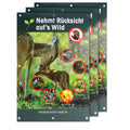 Waidgerechte Jagd Respect for wildlife sign – pack of 3
