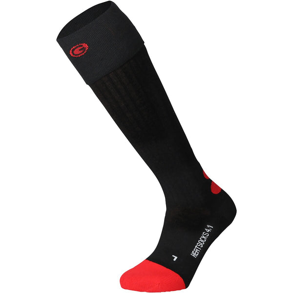 Пара носков Lenz с подогревом 4.1 Toe Cap® (черно-красные, размер 39-41)