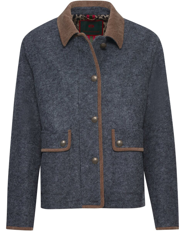 Reitmayer Jacket with corduroy collar (Blue)
