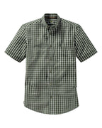 Wald & Forst Oxford check short sleeve shirt (Olive)