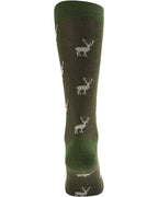 Parforce Socks with deer motif (Brown/olive)