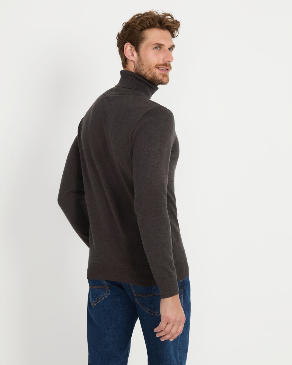 Highmoor Turtleneck sweater (Dark brown)