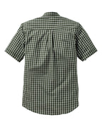 Wald & Forst Oxford check short sleeve shirt (Olive)