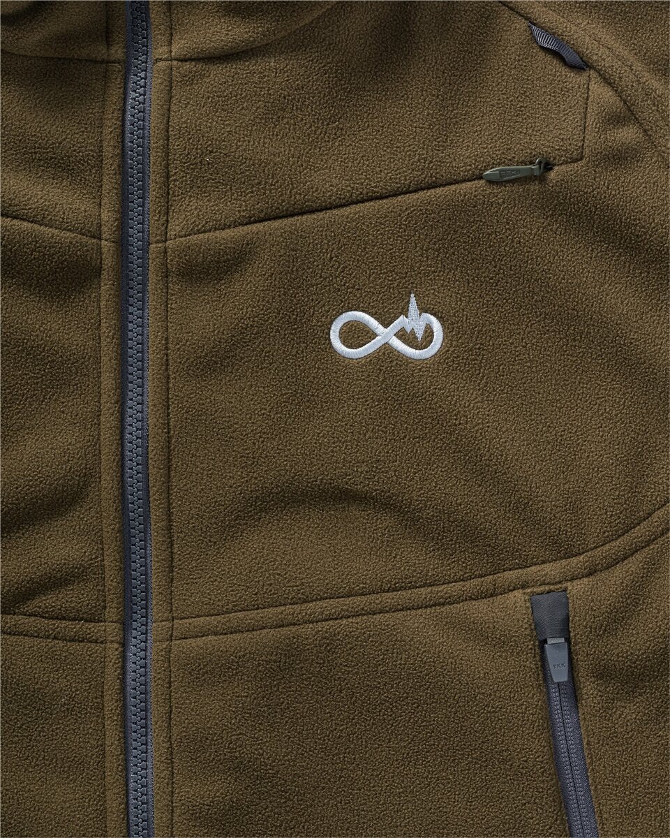 Merkel Gear HELIX Infinity Forest reversible jacket (Solid Olive/Camo Infinity Forest)