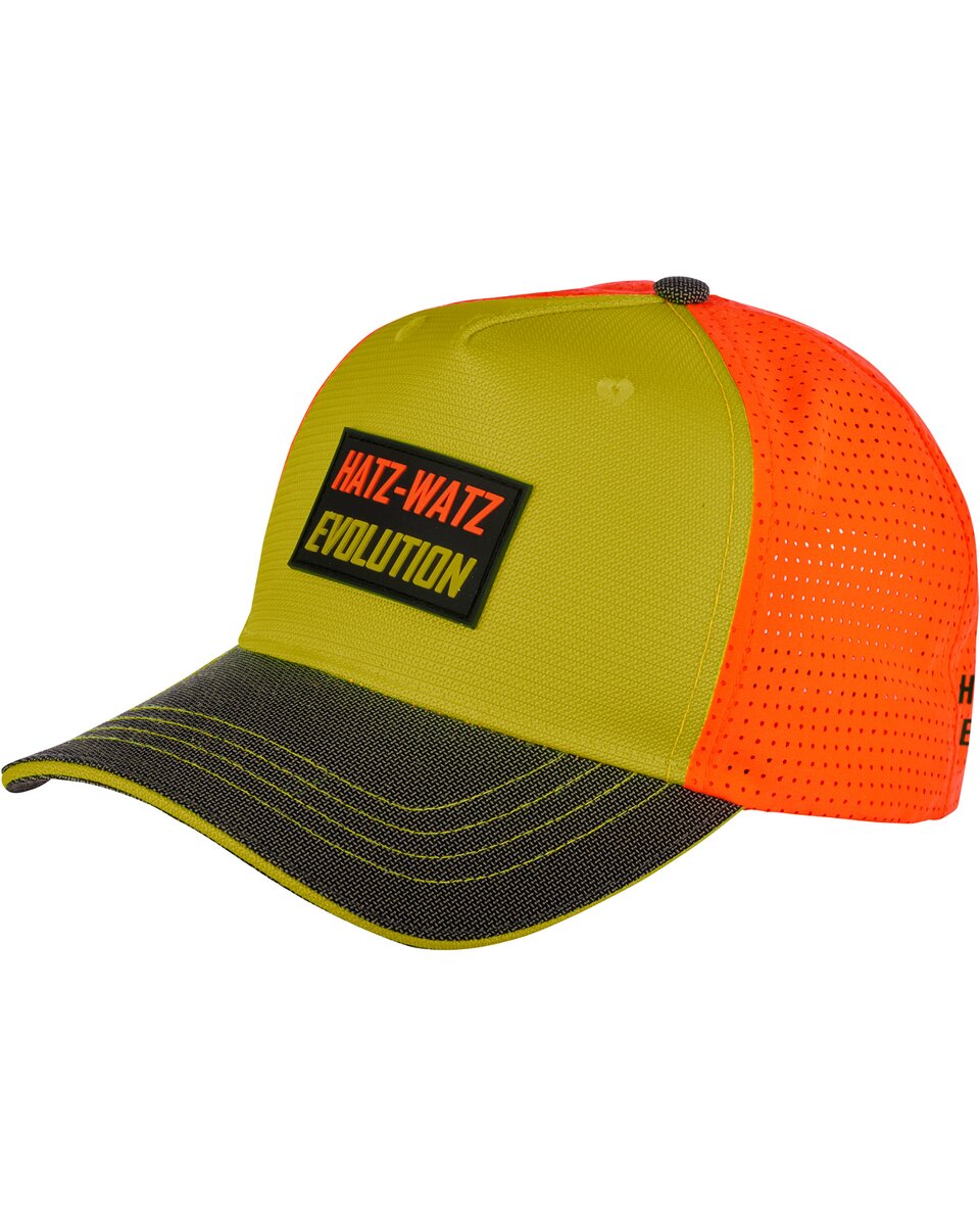 Parforce Mesh Cap Hatz-Watz Evolution (High Vis Orange/Yellow)