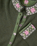 Reitmayer Cardigan with jacquard pattern (Green)