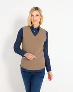Highmoor V-neck sweater (Beige)