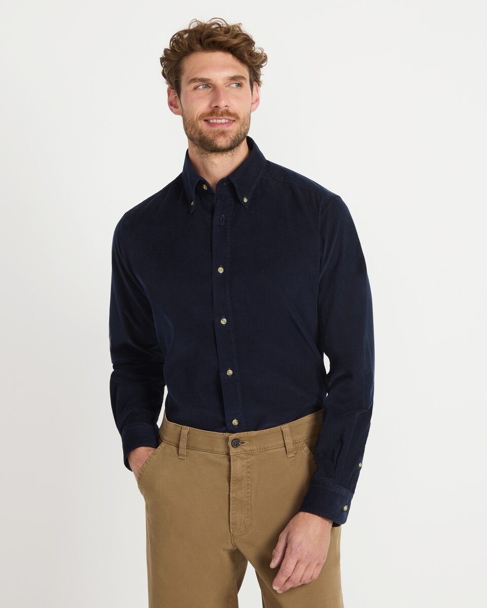 Reitmayer Fine corduroy shirt (Dark blue)