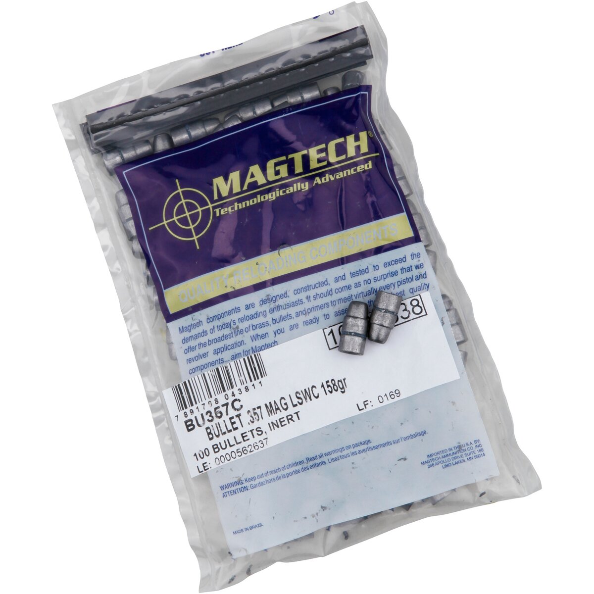 Magtech Bullets .357 10.2g/158grs. SWC found (Caliber .357 (.357 Mag))