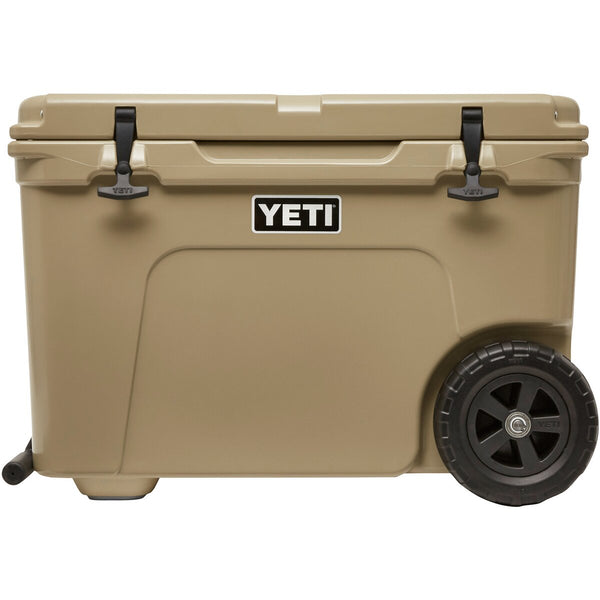 YETI dzesētāja kaste Tundra Haul ar riteņiem (bēša)