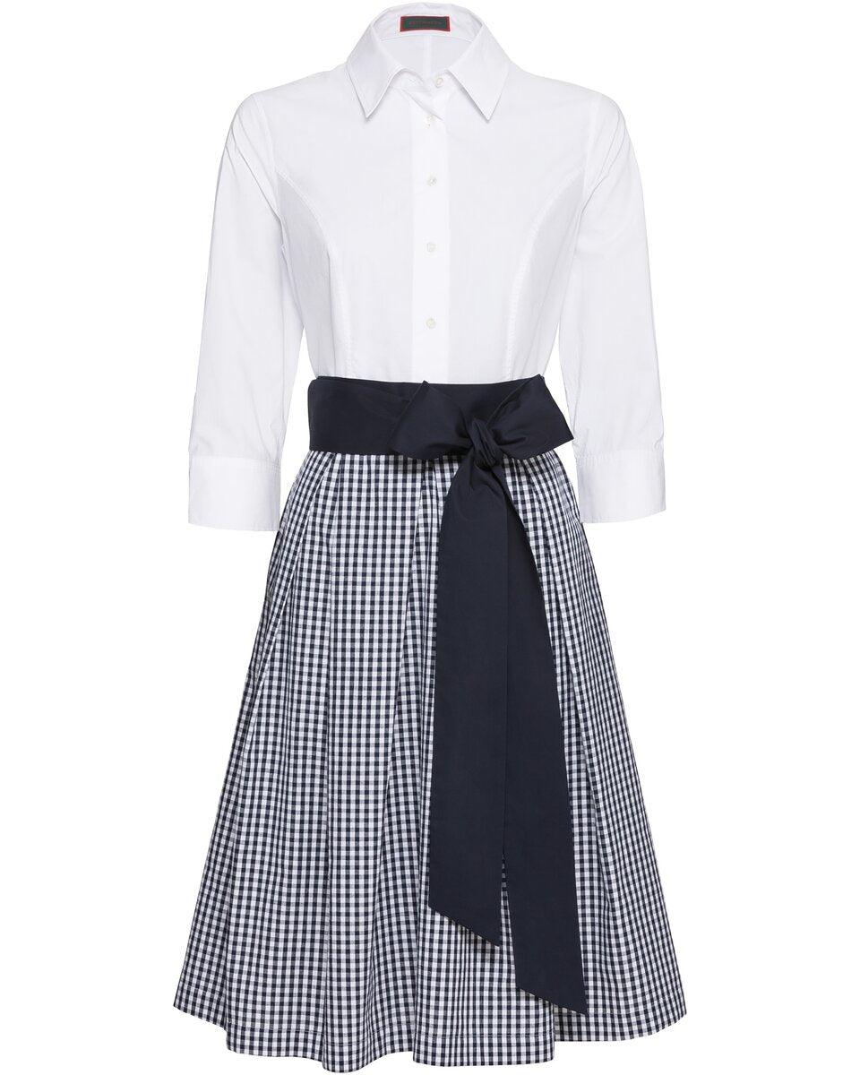 Reitmayer Shirt dress (White/dark blue)