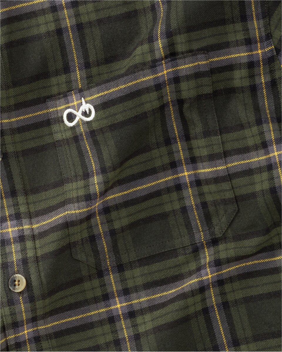 Merkel Gear Shirt Explorer Shirt (Olive/yellow checkered)