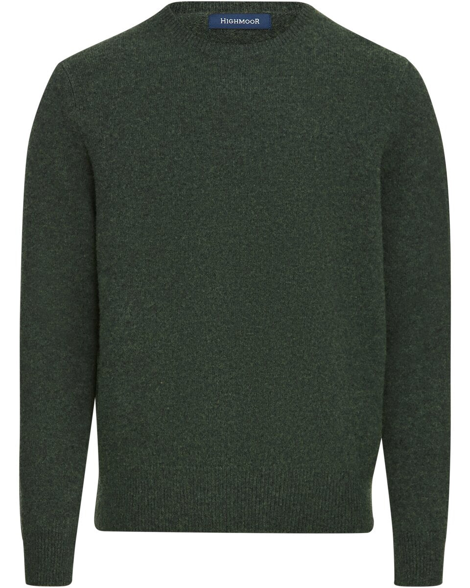 Highmoor Round neck sweater (Blue melange)