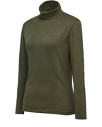 Parforce Women's turtleneck shirt Pheasant (Olive/Bordeaux Pheasant)