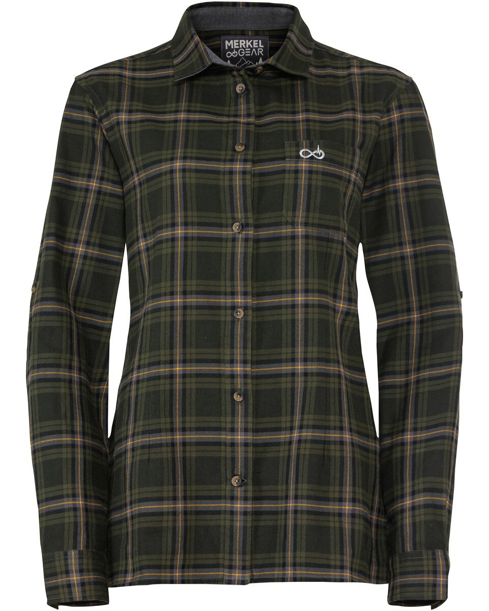 Merkel Gear Blouse Explorer (Olive/yellow checkered)