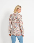 Highmoor Linen jacket with floral print (Beige/colorful)