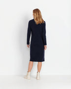 Highmoor Knitted dress with round neck (Blue)