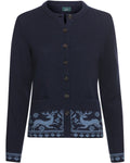 Luis Steindl Cardigan with jacquard pattern (Dark blue)