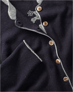 Luis Steindl Cardigan with box pleats (Navy/Gray)