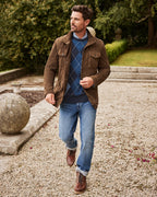 Highmoor leather jacket with pockets (Cognac)