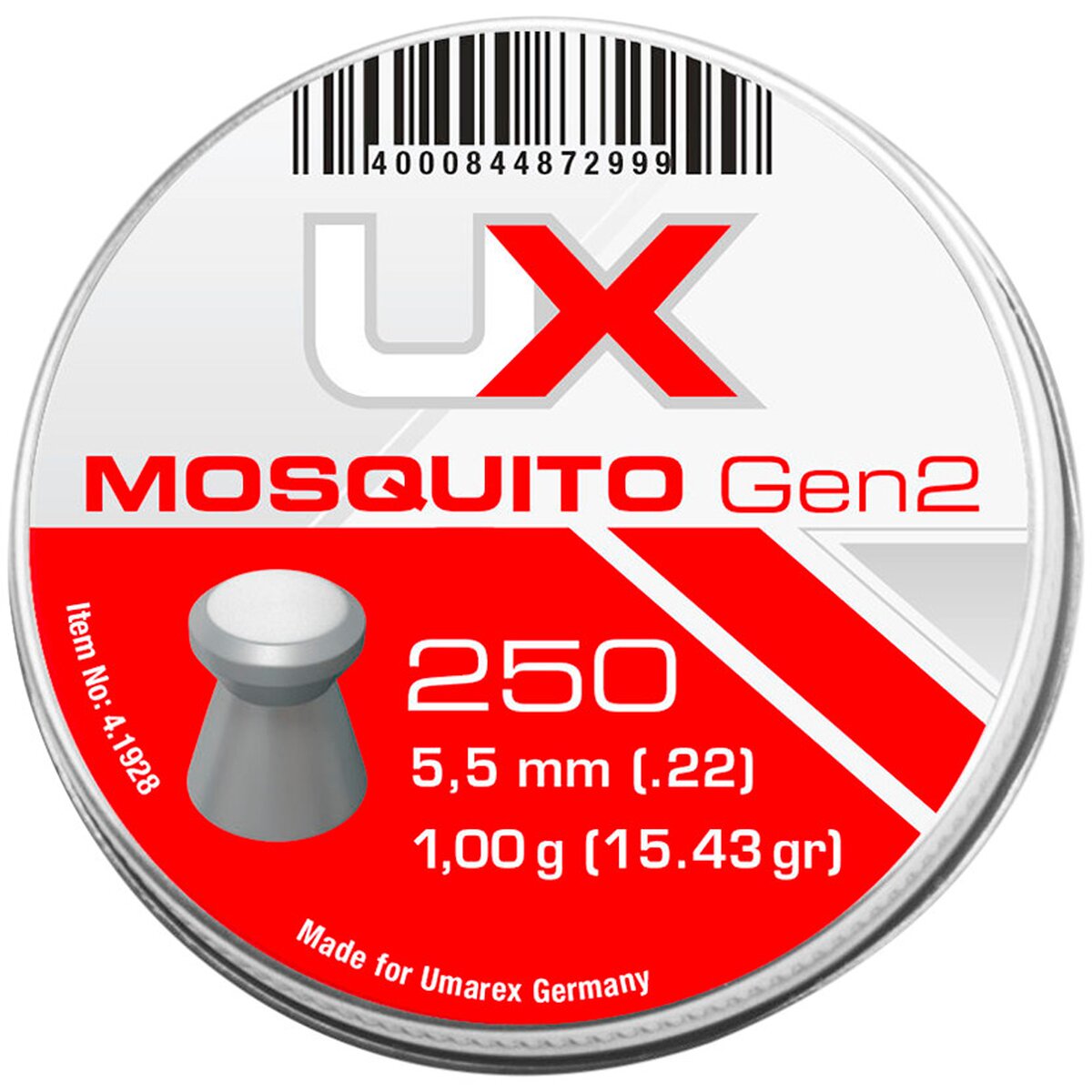 Umarex 5.50 Diabolo Mosquito Gen2 1250 pieces (Kaliber 5,50)