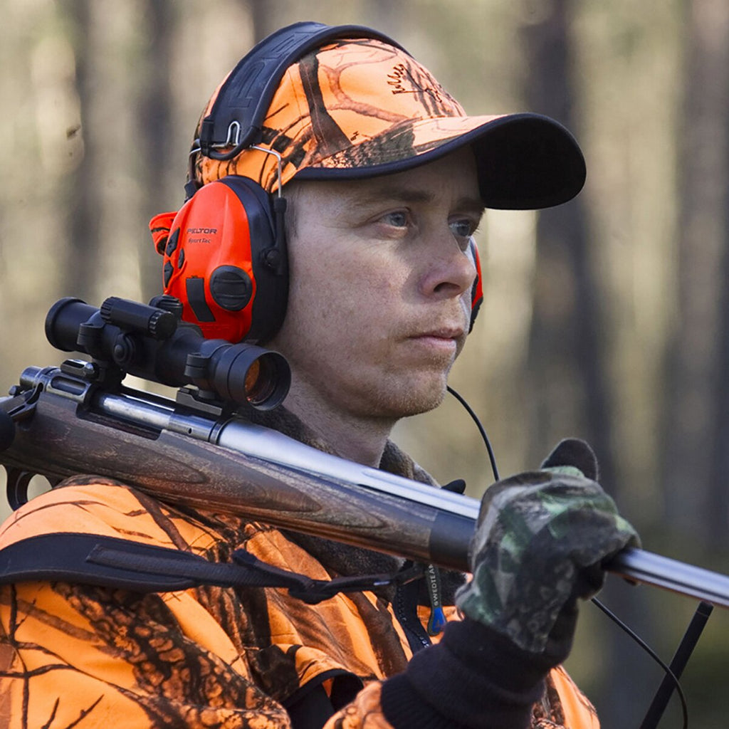 3M Peltor SportTac active hearing protection (Red Black)