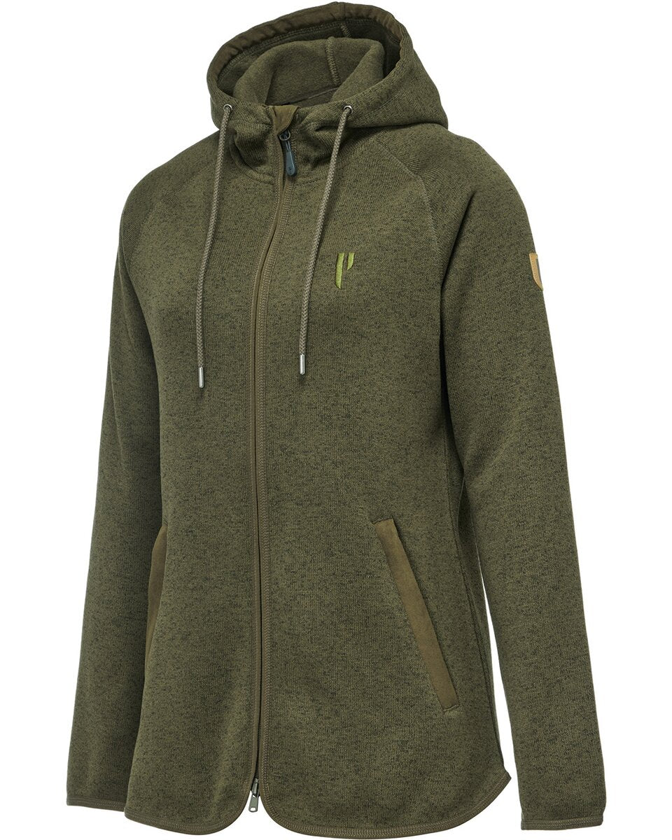 Parforce Women's knitted fleece jacket Visby 2.0 (Olive)