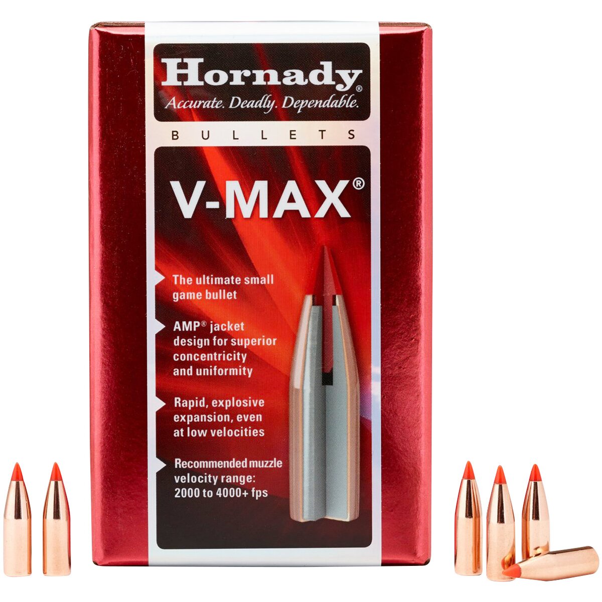 Hornady Bullets .308 7.1g/110grs. V-MAX (Caliber .308 (7.62 mm)) — Pack of 100 pcs