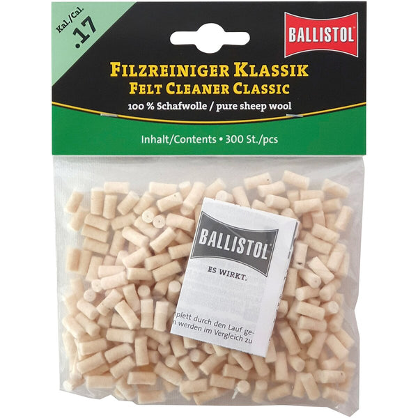 BALLISTOL Filca tīrītājs Classic (kal. 17, 300 gab.)