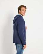 Reitmayer Left-handed cardigan with hood (Blue/Navy)