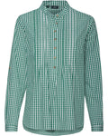 Luis Steindl Slip-on blouse with Vichy check (Green white)