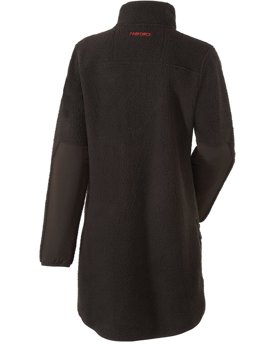 Parforce Women's long jacket pile fleece (Dark brown)