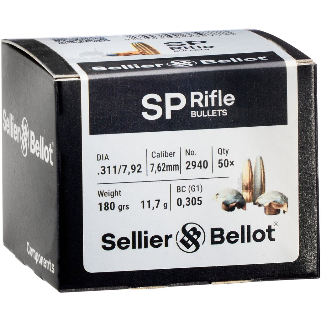 Sellier & Bellot Bullets .311 Tlm Rd 11.7g/180grs. (Kaliber .311 (.303 Brit.)) — Pack of 50 pcs