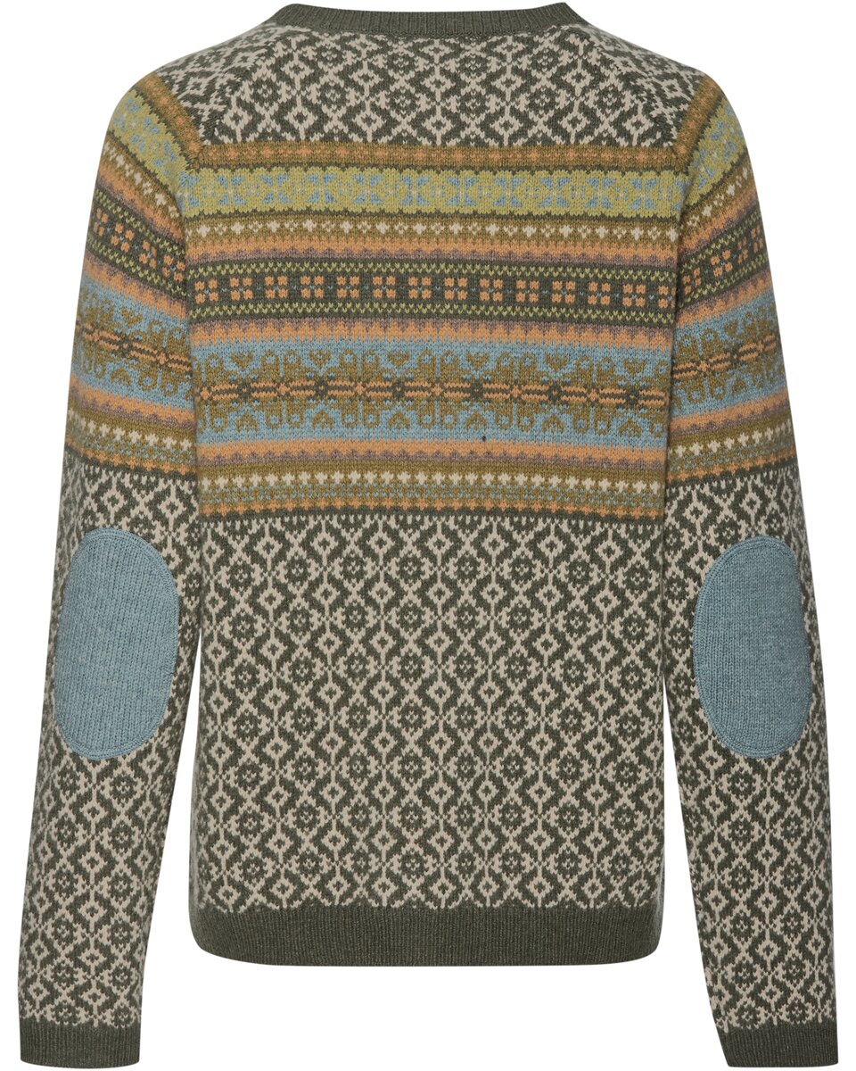 Reitmayer Jacquard cardigan (Brown/Colorful)