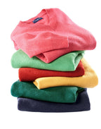 Highmoor V-neck sweater made of lambswool (Marine)