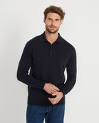 Highmoor polo sweater (Dark Navy)