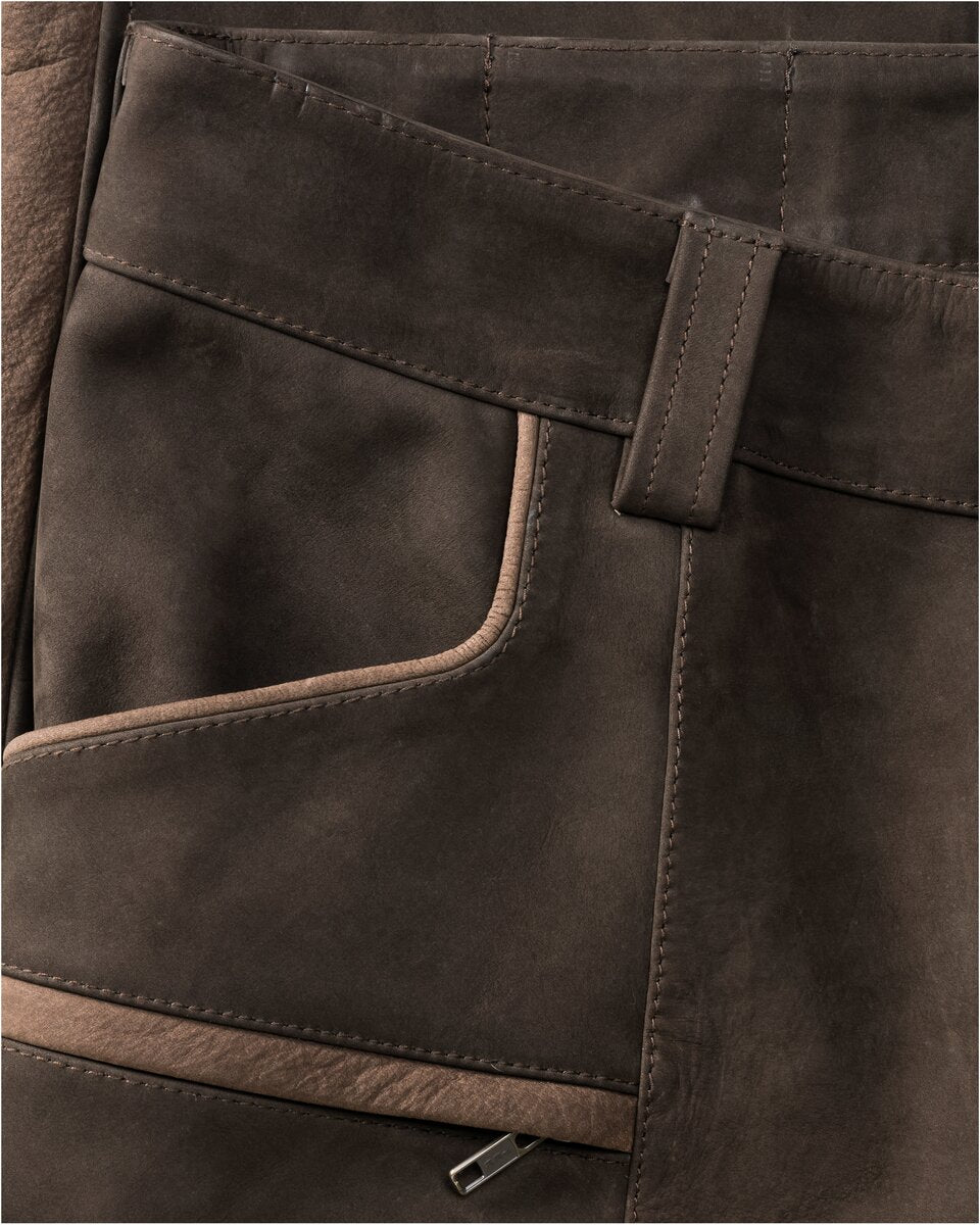 Parforce Prestige Full Bull leather trousers (Brown/dark brown)