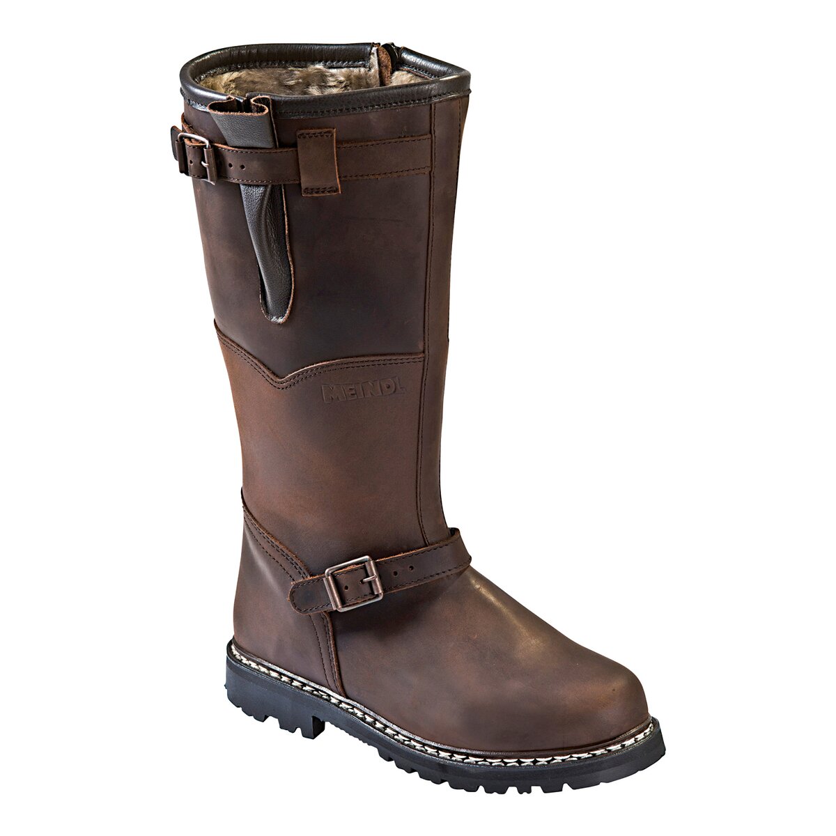 MEINDL Lambskin boots Kitzbühel (Dark brown)