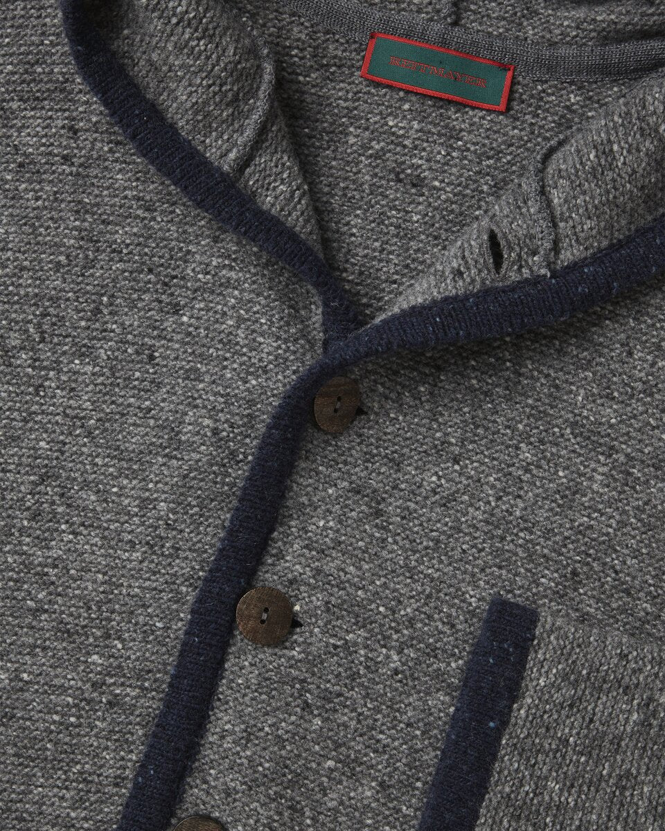 Reitmayer Cardigan with hood (Grey melange)