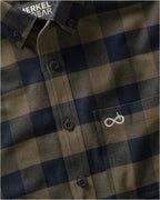 Merkel Gear Experience Check Shirt (Blue/Olive)
