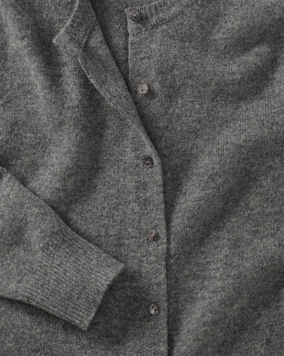 Highmoor Lambswool cardigan (Gray melange)